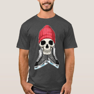 Skull Ice skating Ice skates T-Shirt