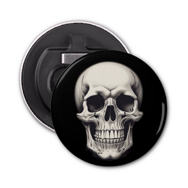 Skull Illustration Bottle Opener (Front)