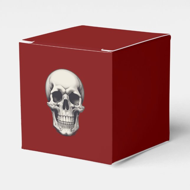 Skull Illustration Favour Box (Front Side)