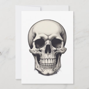 Skull Illustration Holiday Card