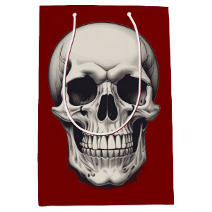Skull Illustration Medium Gift Bag