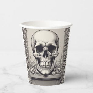 Skull Illustration Paper Cups