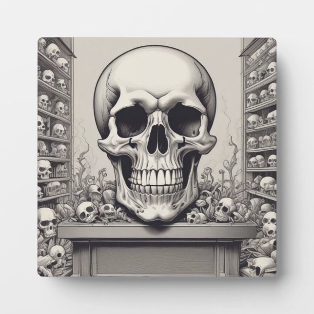Skull Illustration Plaque (Front)