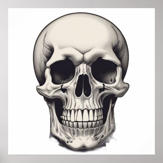 Skull Illustration Poster (Front)