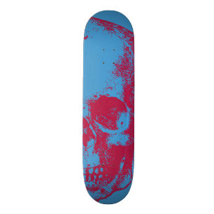 Skull illustration skateboard
