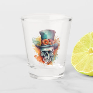 Skull in a Cylinder Shot Glass