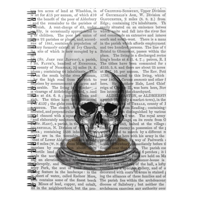Skull In Bell Jar 2 Notebook (Front)