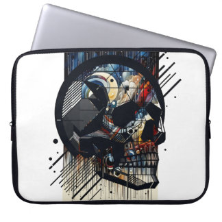 Skull in different styles 37 laptop sleeve