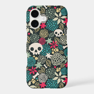 Skull in flowers