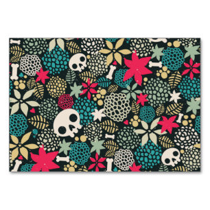 Skull in flowers table number