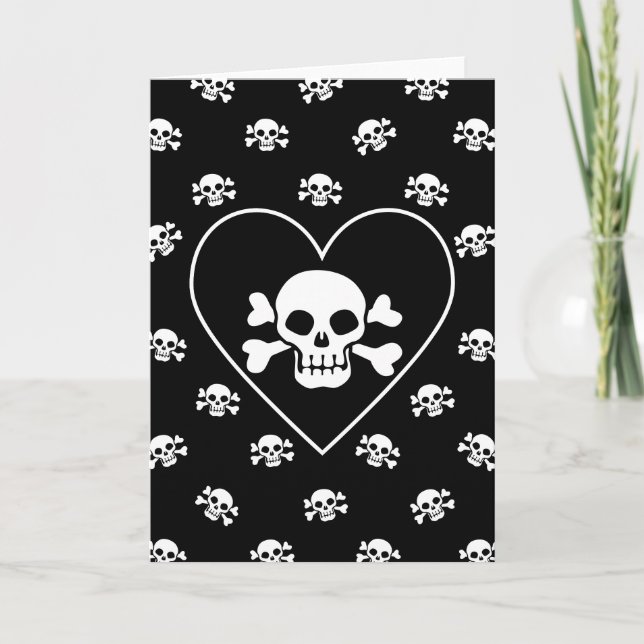 Skull in Heart Card (Front)
