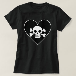 Skull in Heart T-Shirt