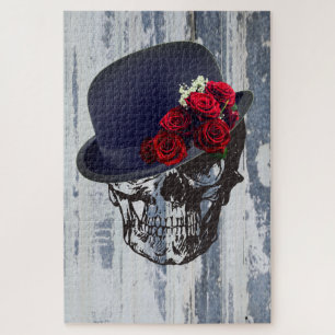 Skull in the Bowler Hat Adult Jigsaw Puzzle