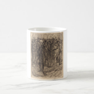 Skull in the Crowd (by Albert Besnard) Coffee Mug