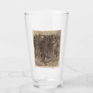 Skull in the Crowd (by Albert Besnard) Glass