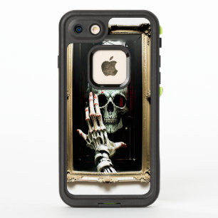 Skull in the mirror life proof i-phone case