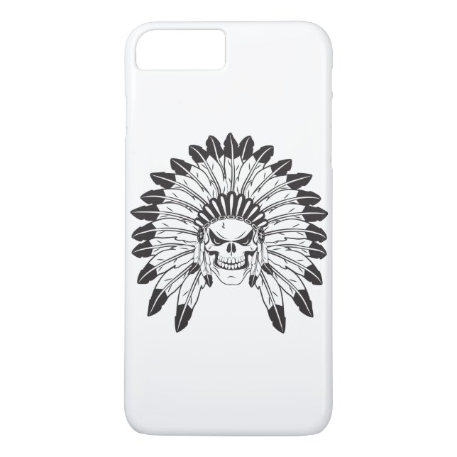 Skull Indian Chief Case-Mate iPhone Case (Back)