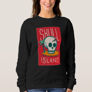 Skull Island Hawaii Beach Palm Tree Tropical Summe Sweatshirt