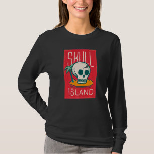 Skull Island Hawaii Beach Palm Tree Tropical Summe T-Shirt