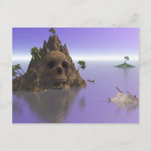 Skull island postcard