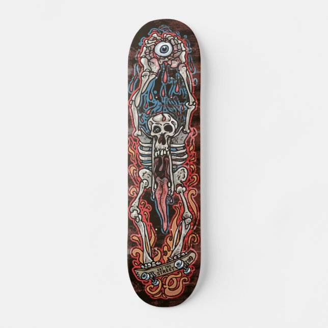 Skull Jaw Punk SK8 Board by Eat The Street Skateboard (Front)