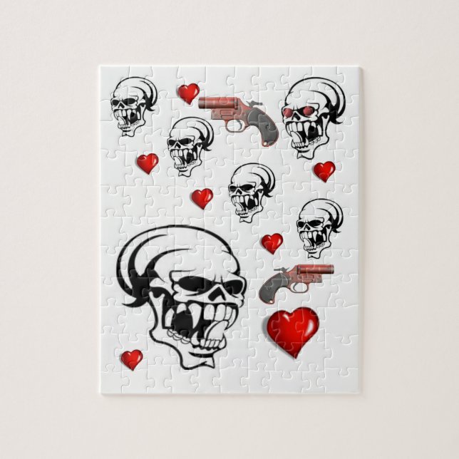 Skull Jigsaw Puzzle (Vertical)