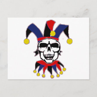 Skull Joker Postcard