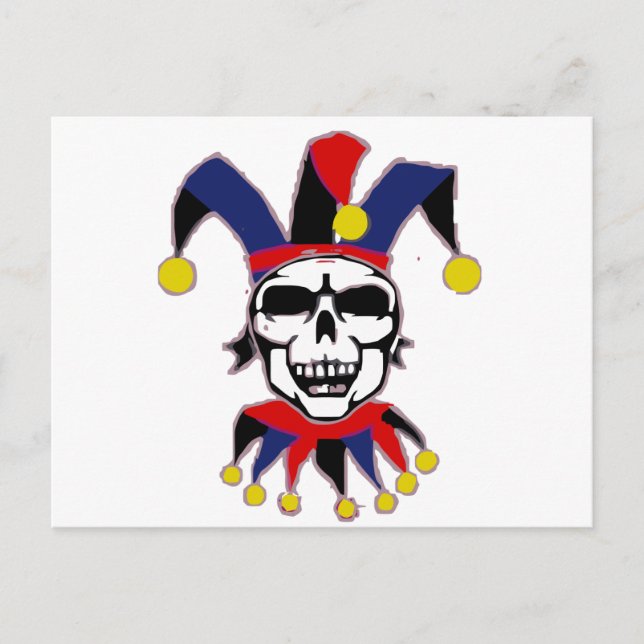 Skull Joker Postcard (Front)