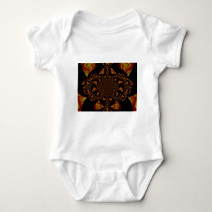 Skull Kaleidoscope Art Print Baby Bodysuit