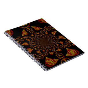 Skull Kaleidoscope Art Print Notebook
