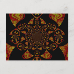 Skull Kaleidoscope Art Print Postcard