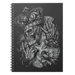 Skull KingSpiral Photo Notebook