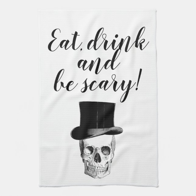 skull kitchen towels (Vertical)