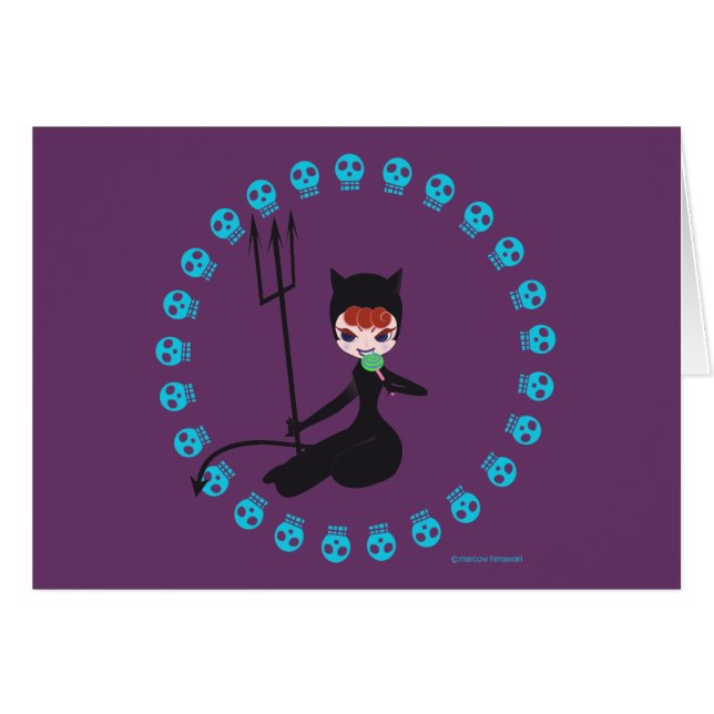 skull&kitty(black) (Front Horizontal)