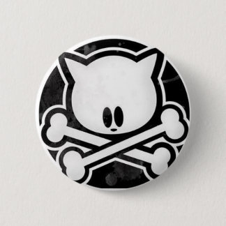 Skull Kitty Button
