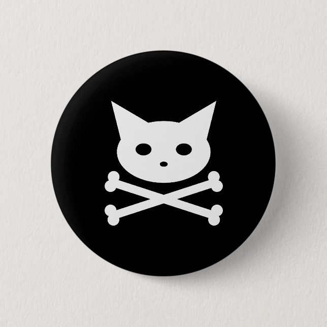 Skull Kitty Button (Front)