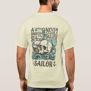Skull & Kraken Sailor – Vintage Nautical Adventure T-Shirt