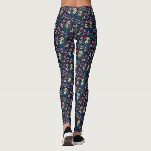 Skull Ladies Leggings (Back)