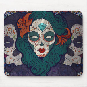 Skull Ladies Mouse Pad