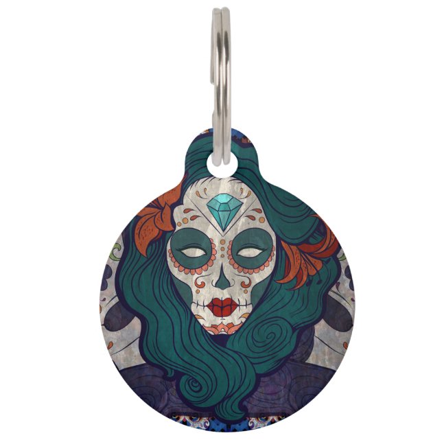 Skull Ladies Pet Tag (Front)