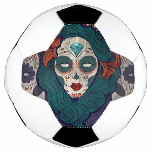 Skull Ladies Soccer Ball