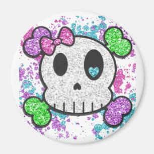 SKULL Locker Magnets, Refrigerator Back to school Magnet