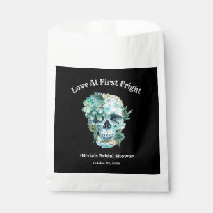 Skull Love at First Fright Halloween Bridal Shower Favour Bag