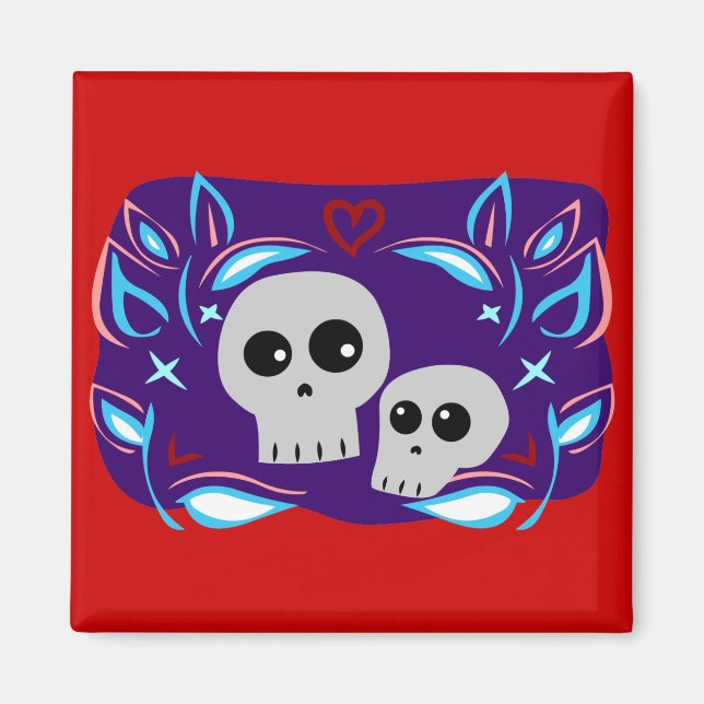 Skull Love Magnet (Front)