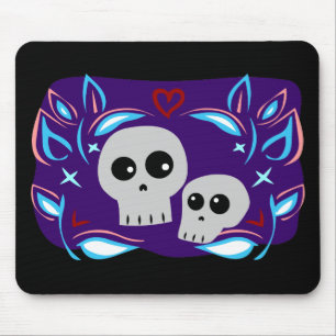 Skull Love Mouse Pad