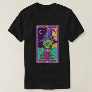 Skull magician graffiti Fantasy Streetwear T-Shirt
