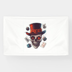 Skull Magician’s Hat Banner