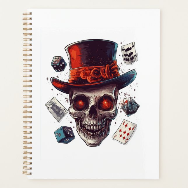 Skull Magician�s Hat Planner (Front)