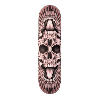 Skull Mandala customisable skateboard deck.