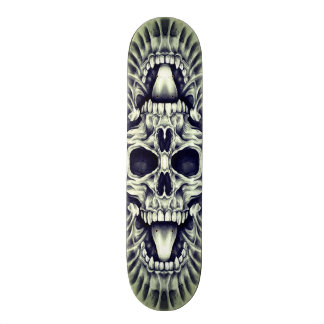 Skull Mandala customisable skateboard deck.